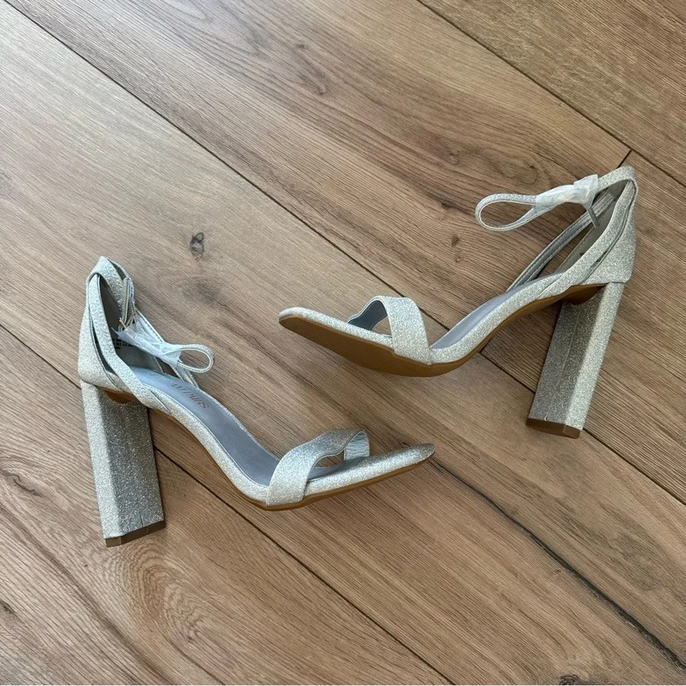 DREAM PAIRS High Heels Chunky Block Square Toe Elegant Open Toe Heel 7.5